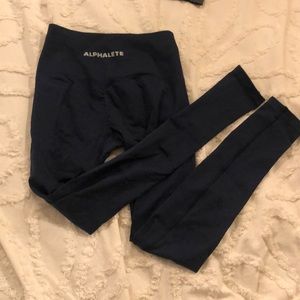 Alphalete Amplify Dark Teal Legging XS